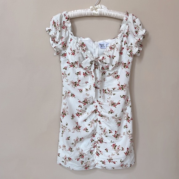 Princess Polly Cotton Dress • Pink White Floral NWOT size 8/ US size 4 - Picture 2 of 10